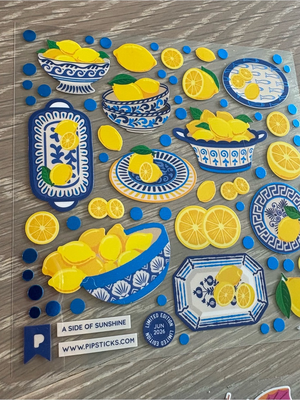 Colorful Poolside Summer Sticker Sheets - Yellow, Blue, Pink, Teal - Picture 5 of 11